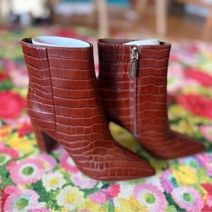 Guess by Marciano Crocodile-Embossed Ankle Boots